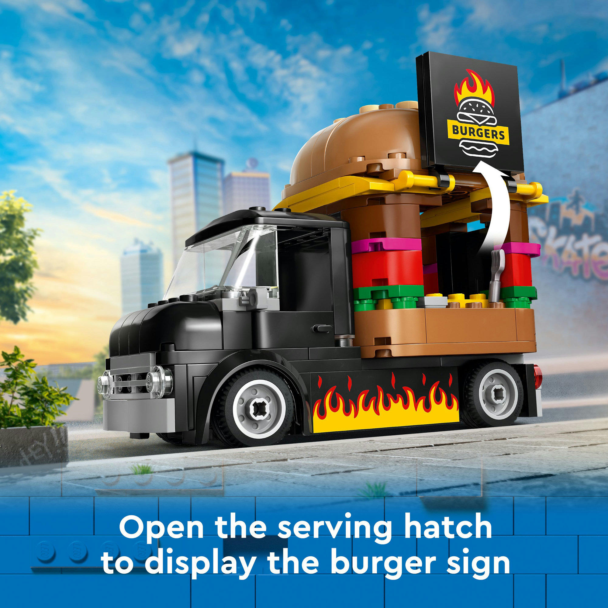 LEGO CITY 60404 Đồ chơi lắp ráp Xe tải Burger lưu động (194 chi tiết)