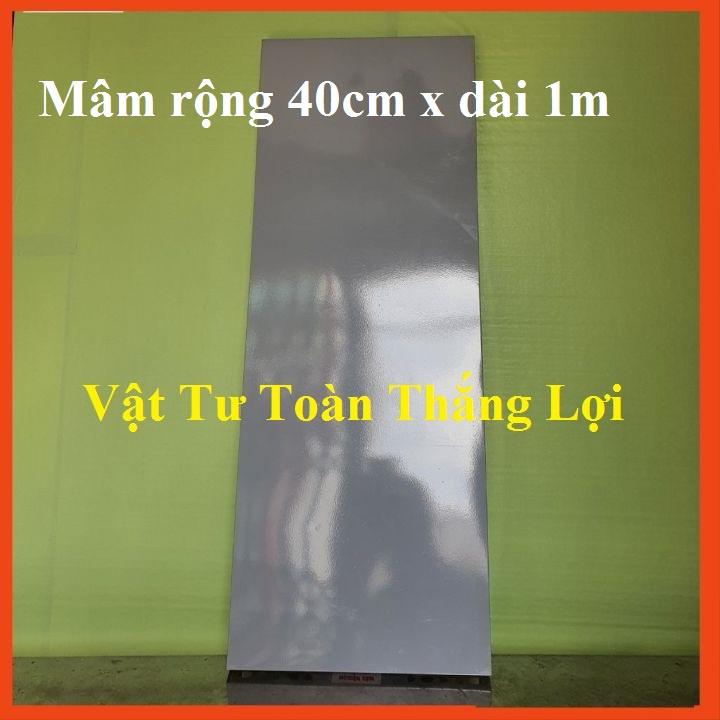 Mâm sắt V lỗ ( rộng 40cmx dài 100cm) ráp kệ sắt V lỗ đa năng