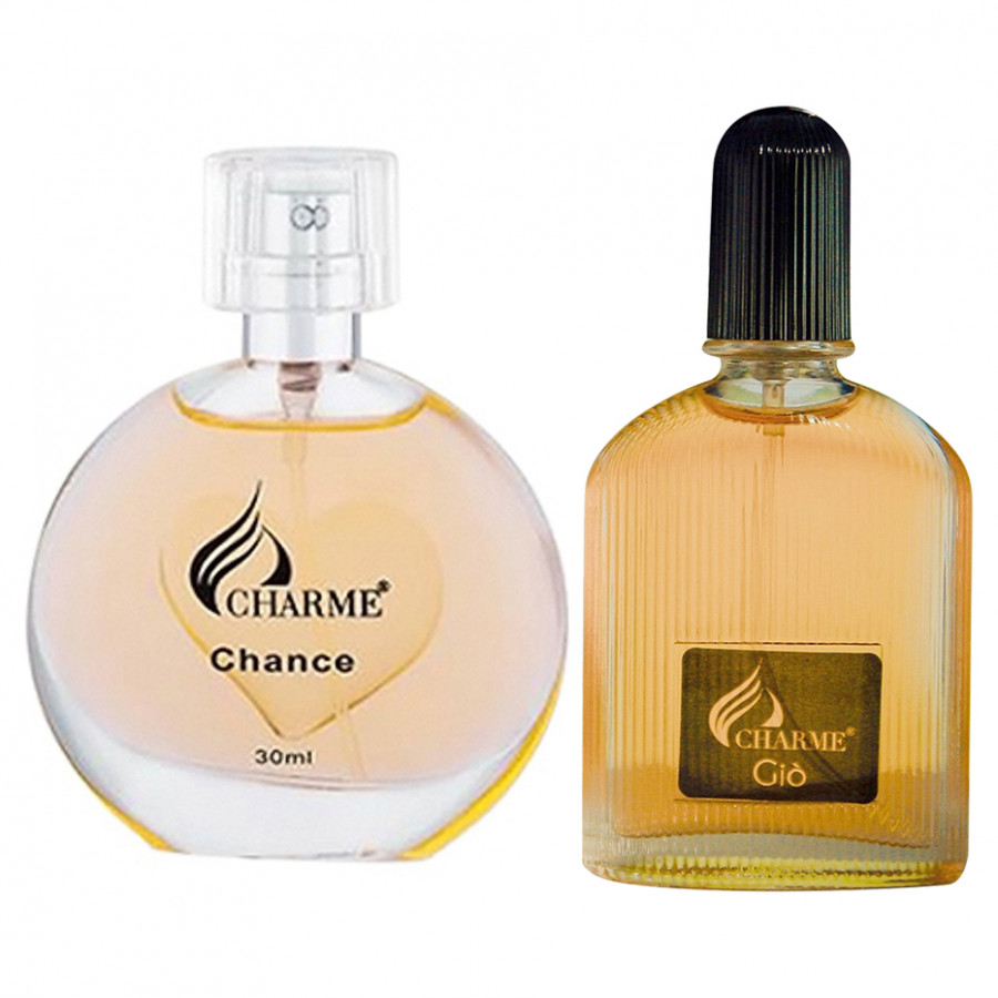 Cặp đôi nước hoa nữ Charme Chance (30ml) và nam Charme Giò (25ml)