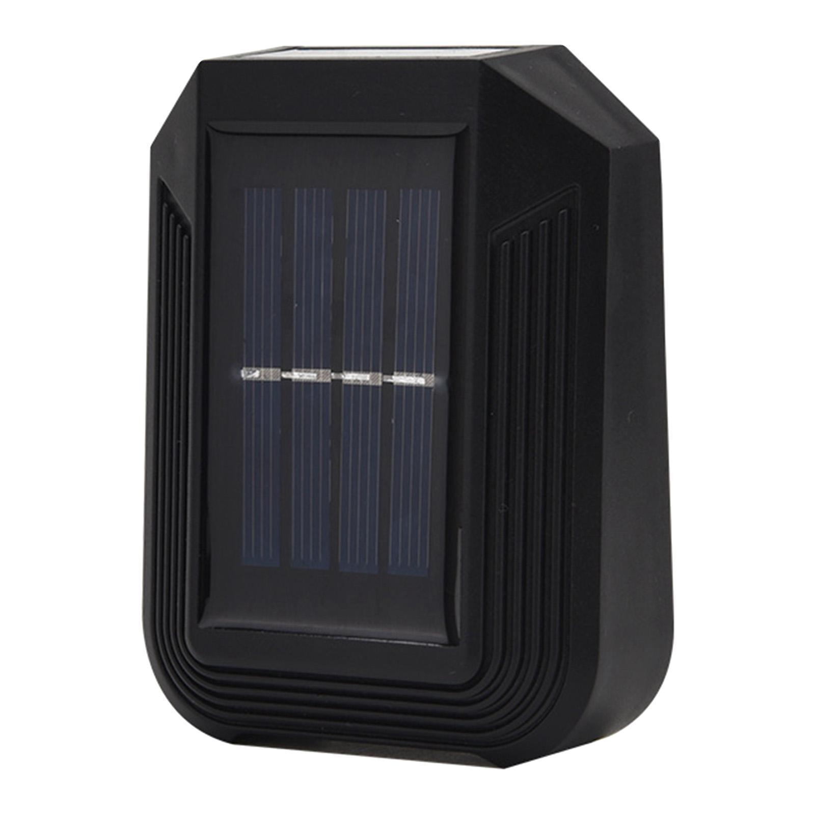 2pcs Solar Powered Wall Mounted 6 LED Light Outdoor Landscape Yard Lamp