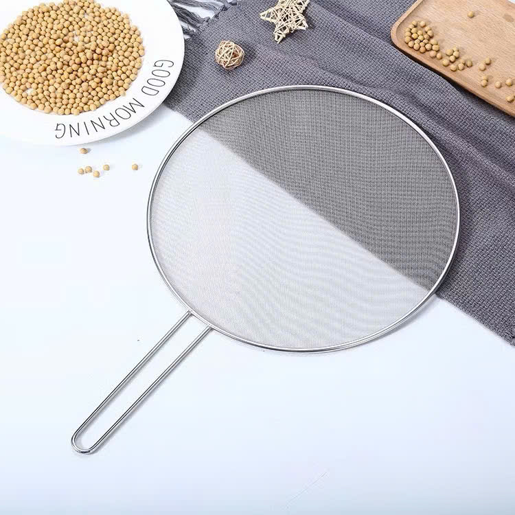 Lưới Vợt Đậy Chống Bắn Dầu Mỡ 29cm - 33cm Có Tay Cầm Tiện Dụng - An Toàn Cho Món Ăn - HÀNG CHÍNH HÃNG MINIIN