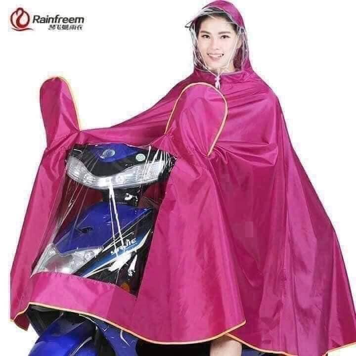 Áo Mưa Phản Quang 1 đầu, 2 đầu có kính che mặt tiện dụng