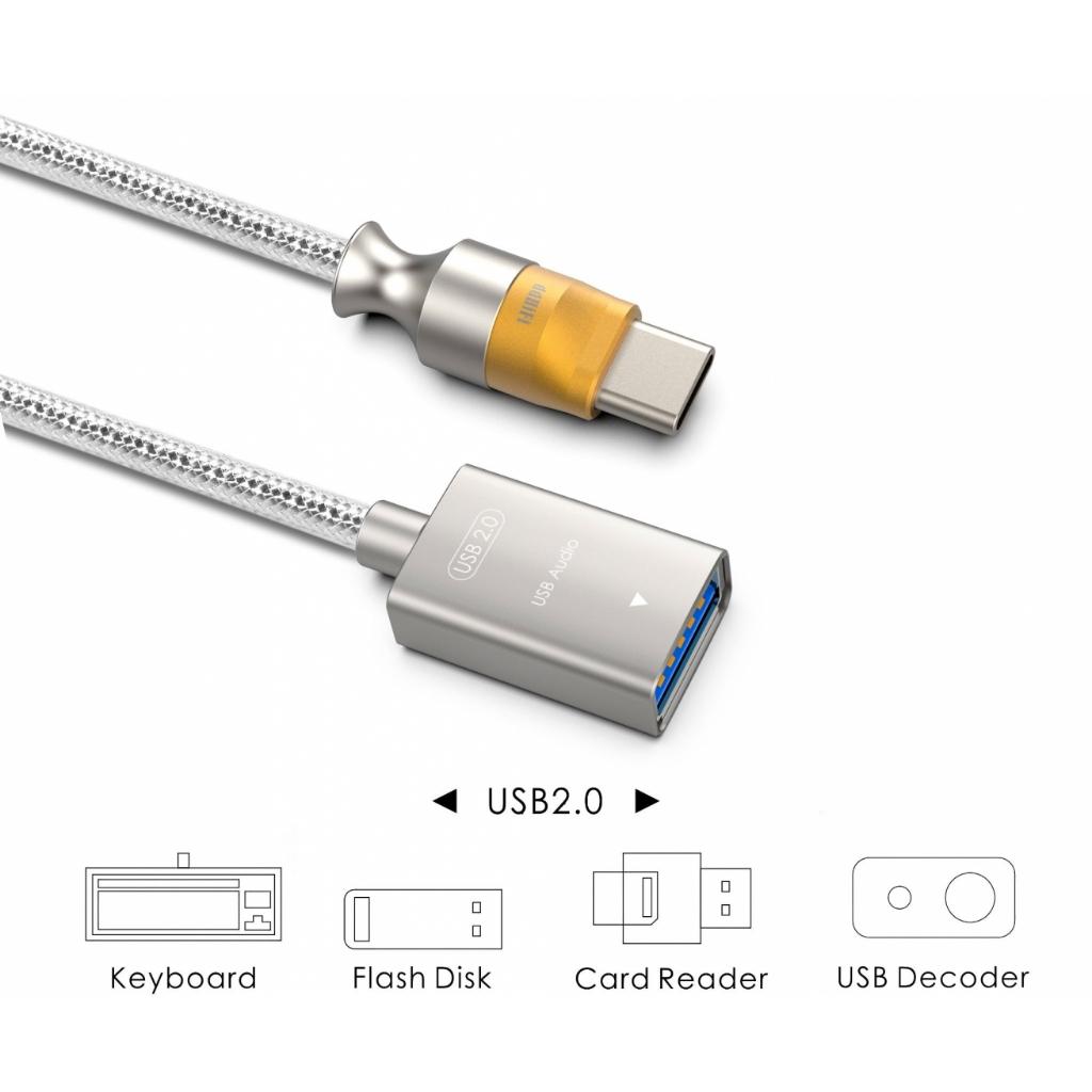 Dây OTG USB A to USB C ddHiFi TC07F Chính Hãng - Hàng Chính Hãng