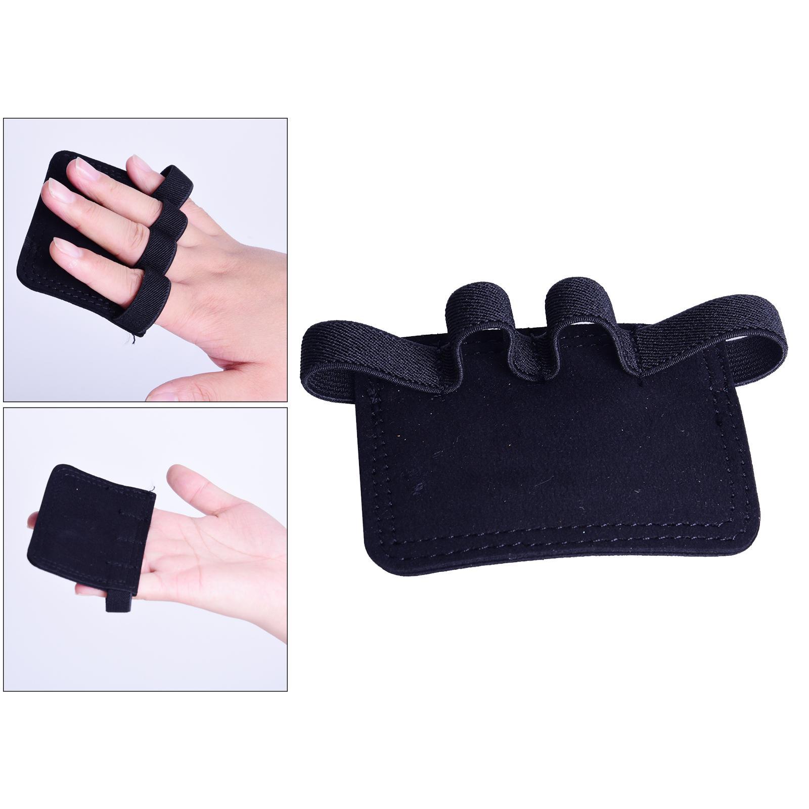 1 Pair Weight Lifting Palm Grips Strength Training Gym Hand 4 Finger Gloves