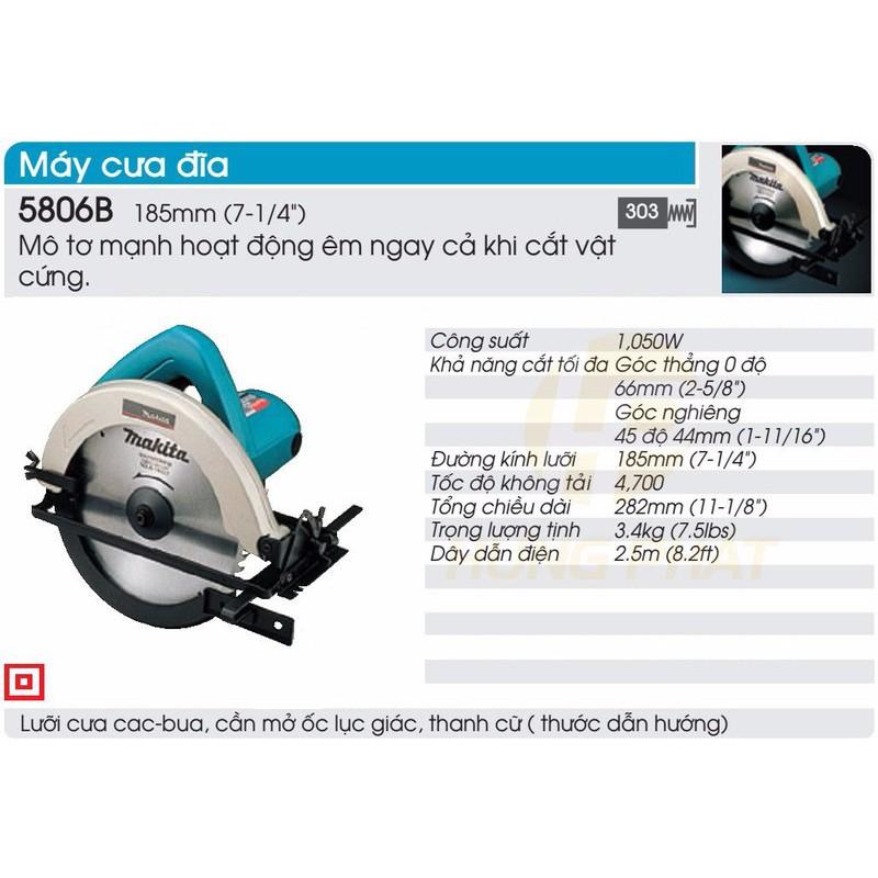 Máy cưa gỗ 185mm Makita 5806B