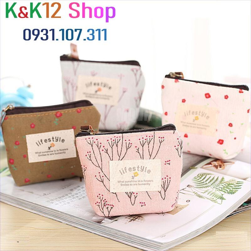 Túi mini cỡ nhỏ có khóa kéo để đựng thẻ chìa khóa và tiền xu.