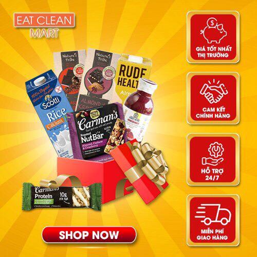 Thanh Giàu Đạm Cookies & Kem Carman's - Protein Bar Cookies & Cream Hộp 200g