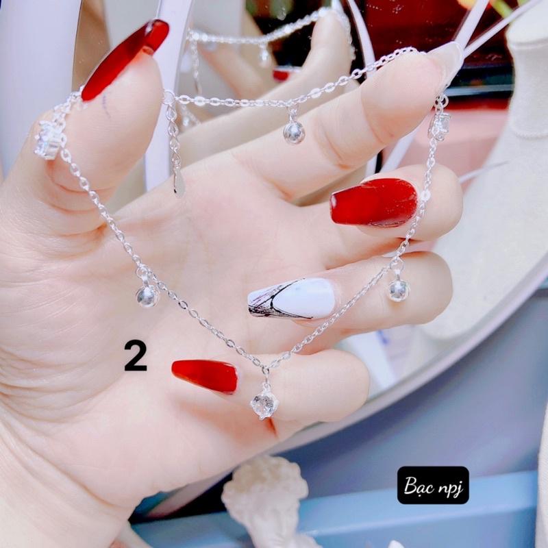 Lắc chân nữ kiểu xinh xắn, Lắc chân Bạc Ta - Bạc npj