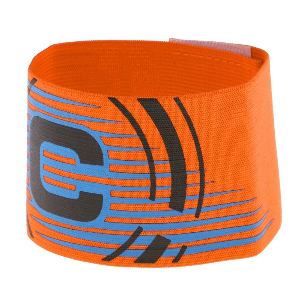 3-5pack Captain Armband Football Soccer Sports Adjustable Arm Bands Orange