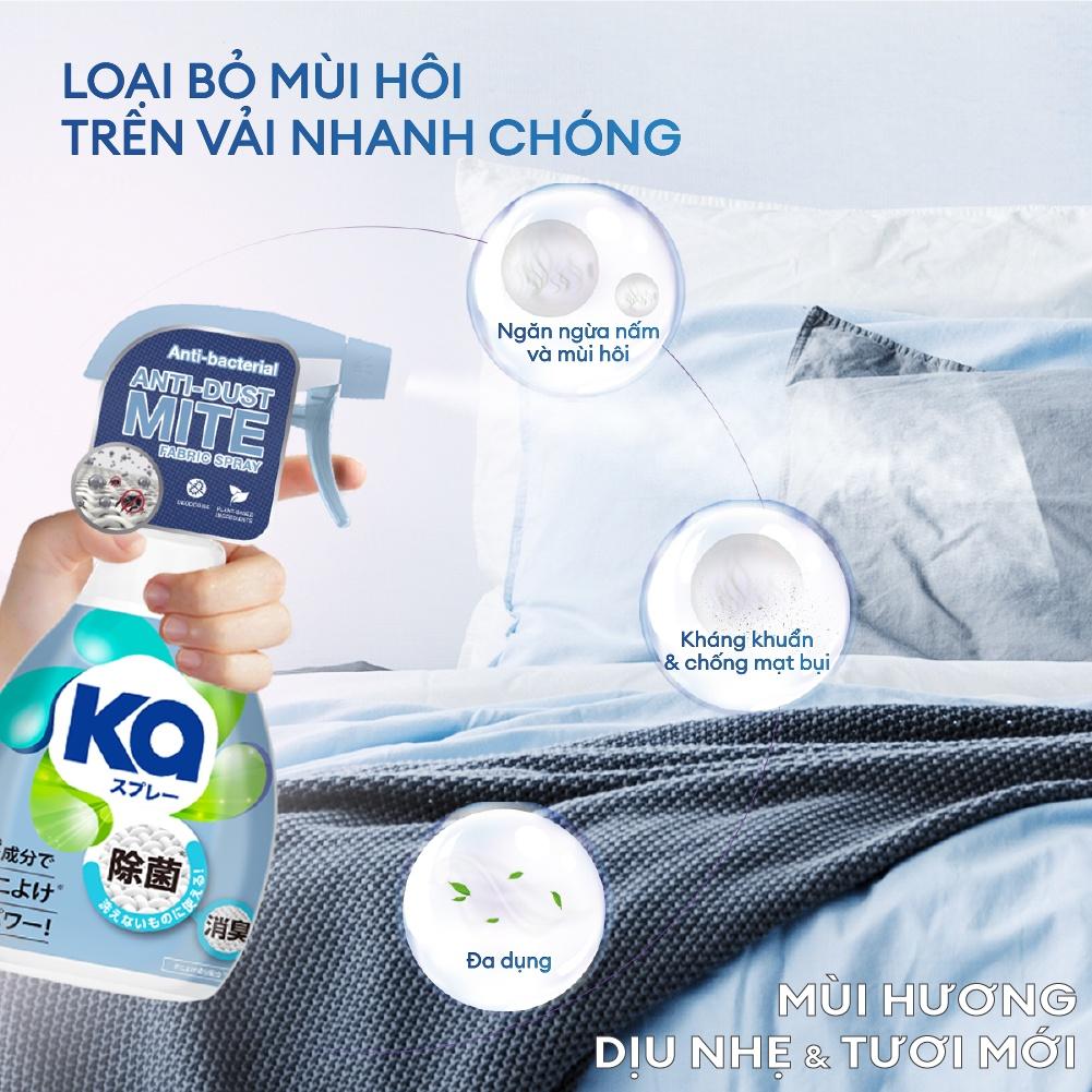 Combo 3 Chai Xịt thơm vải chống mạt bụi KA(320ml/ Chai)