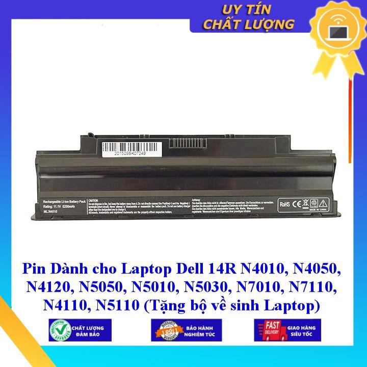 Pin dùng cho Laptop Dell 14R N4010 N4050 N4120 N5050 N5010 N5030 N7010 N7110 N4110 N5110 - Hàng Nhập Khẩu MIBAT373