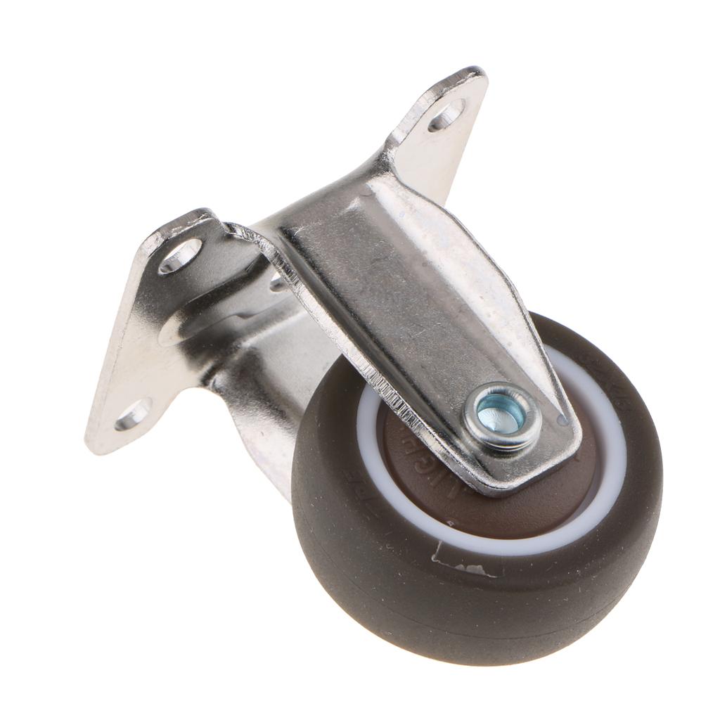 Cao Su Nhiệm Vụ Nặng Castor Xe đẩy Bánh Xe Caster Công Nghiệp Cố định Tấm