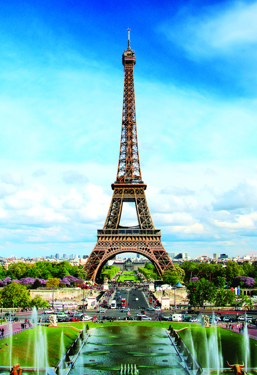 Tranh xếp Hình Tia Sáng Tháp Eiffel Paris (247 Mảnh Ghép)