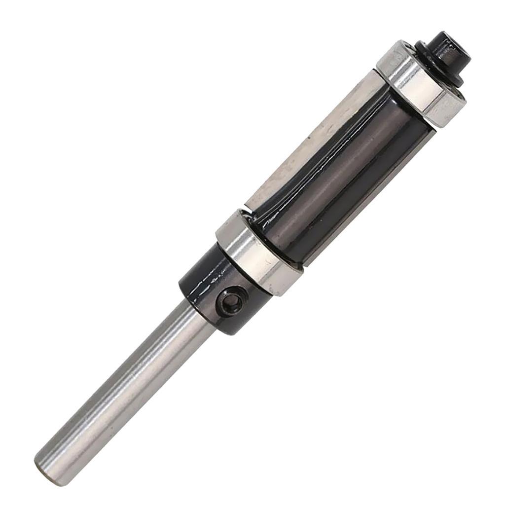 1 Set 1/4" Shank Top &Bottom Bearing Flush Trim Router Bit For Woodworking