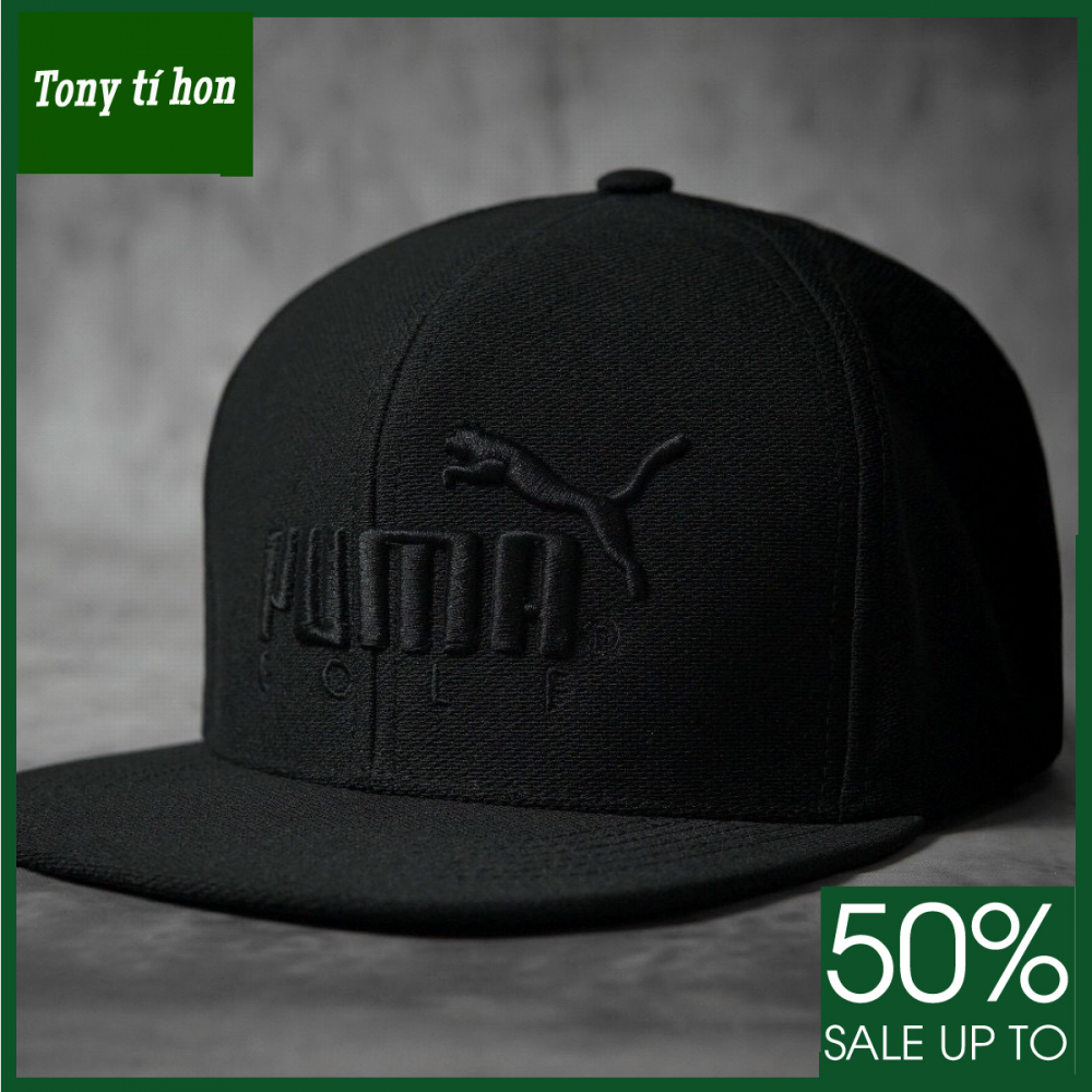 Tony tí hon -  Mũ/nón kết lưỡi trai Snapback PM GOLF thời trang nam nữ cao cấp - màu đen