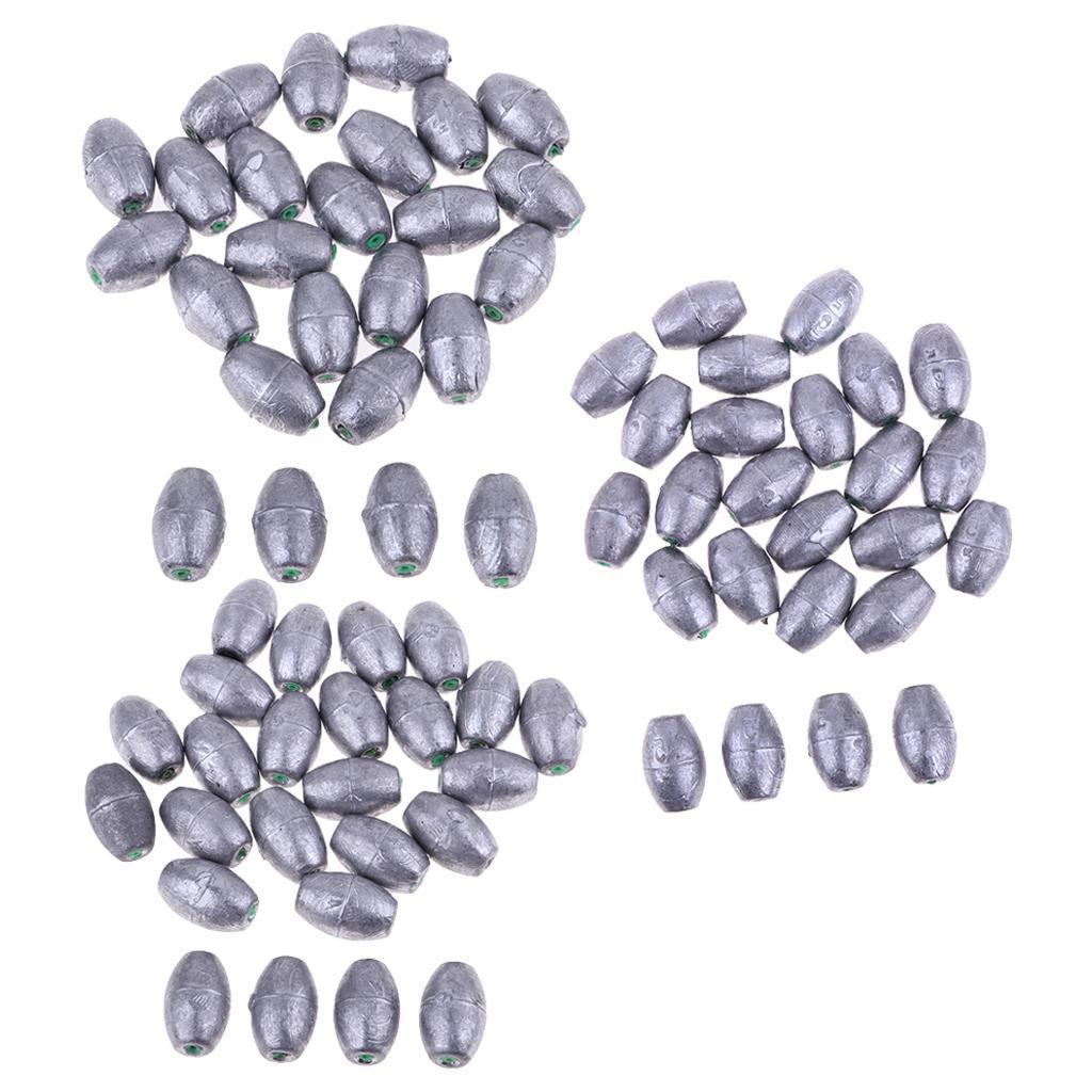 25Pcs Fishing Lead Weights - Lead Fishing Sinker Weight - Saltwater Freshwater