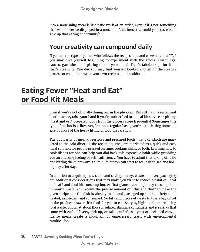 Sách ngoại văn: Cooking For One For Dummies