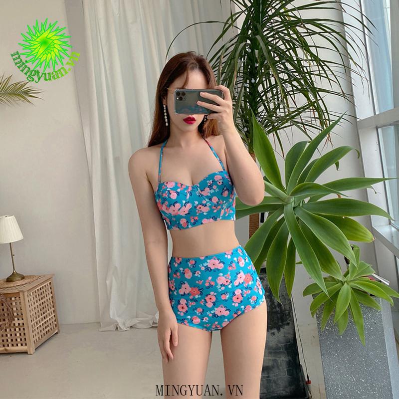 Set Đồ Tắm In Họa Tiết Hoa Quyến Rũ Dành Cho Nữ