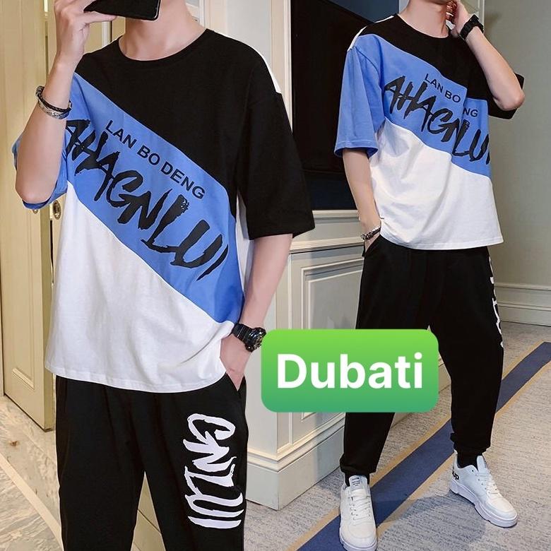 ĐỒ BỘ THỂ THAO LANBO DÀI, ĐỒ BỘ THỂ THAO NAM, CHẤT VẢI MỀM MỊN PHONG CÁCH CAO CẤP- DUBATI FASHION