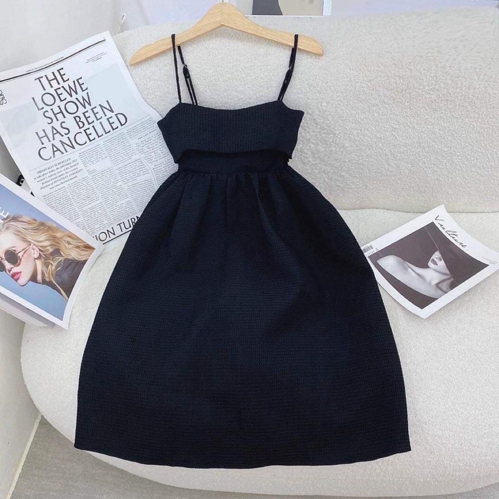 Đầm nữ baby cột nơ lưng, hàng chuẩn Q CHÂU bkfrreship