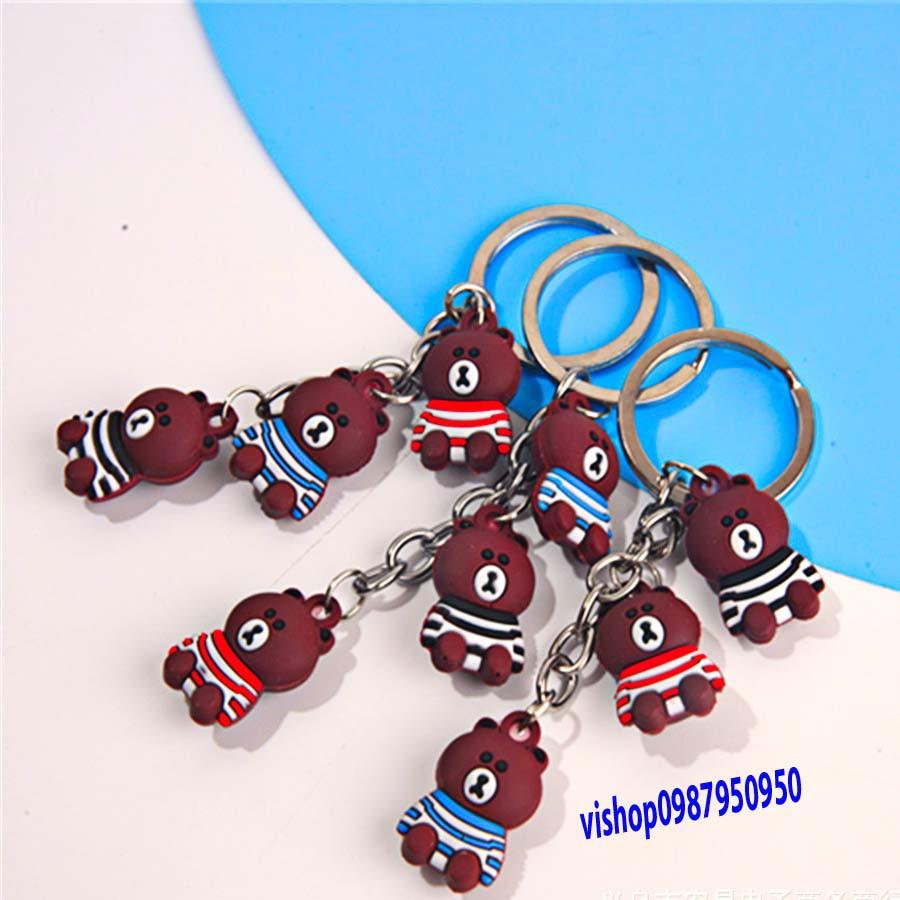 MÓC KHÓA GẤU BUỒN BROWN-j42