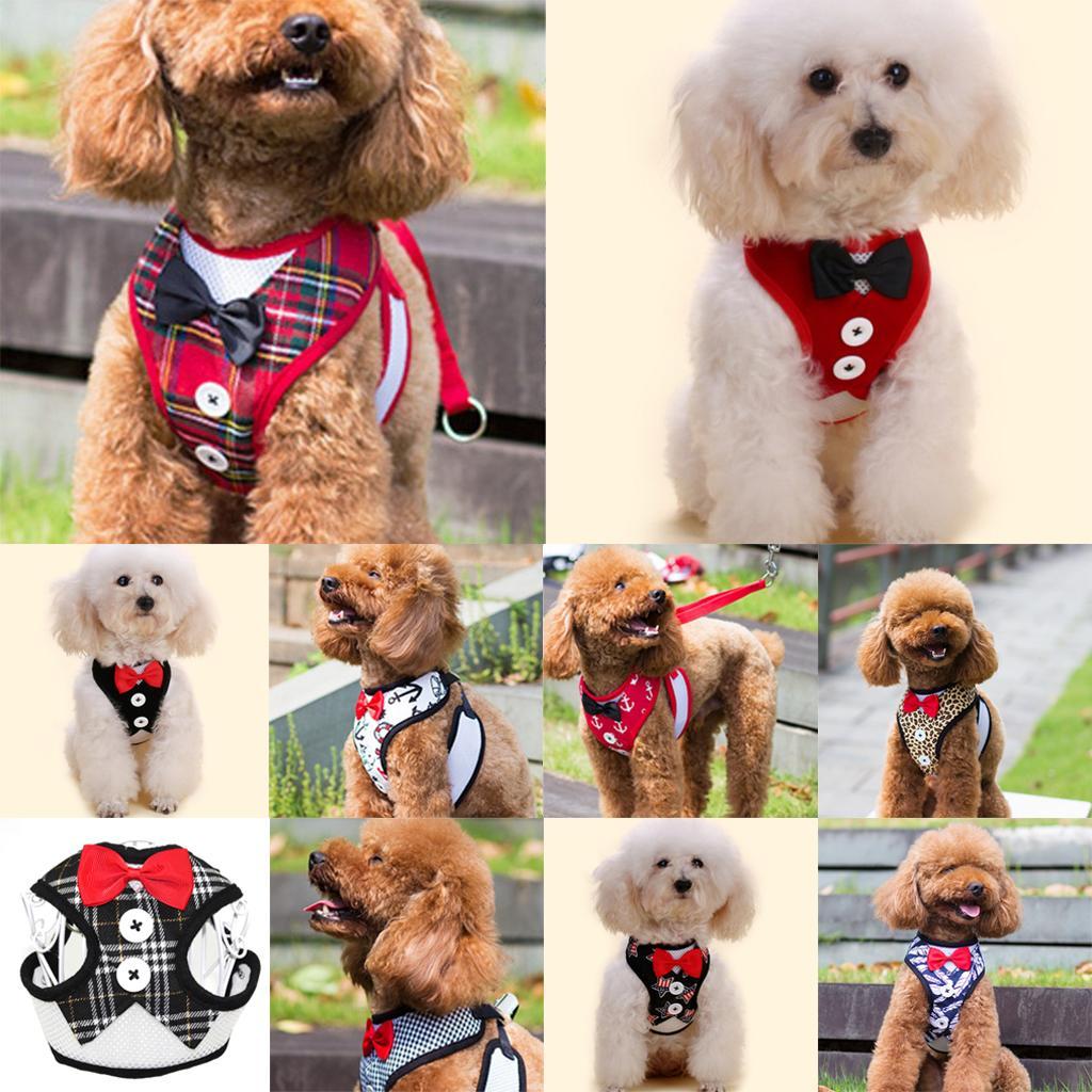 Adjustable Dog Harness Traction Rope Dog Vest Clothes