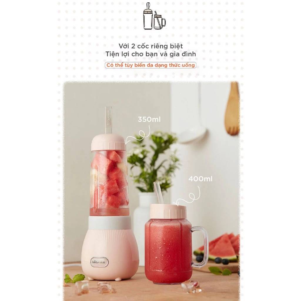 Máy xay sinh tố Bear LLJ-C04W1 150W - Hàng chính hãng