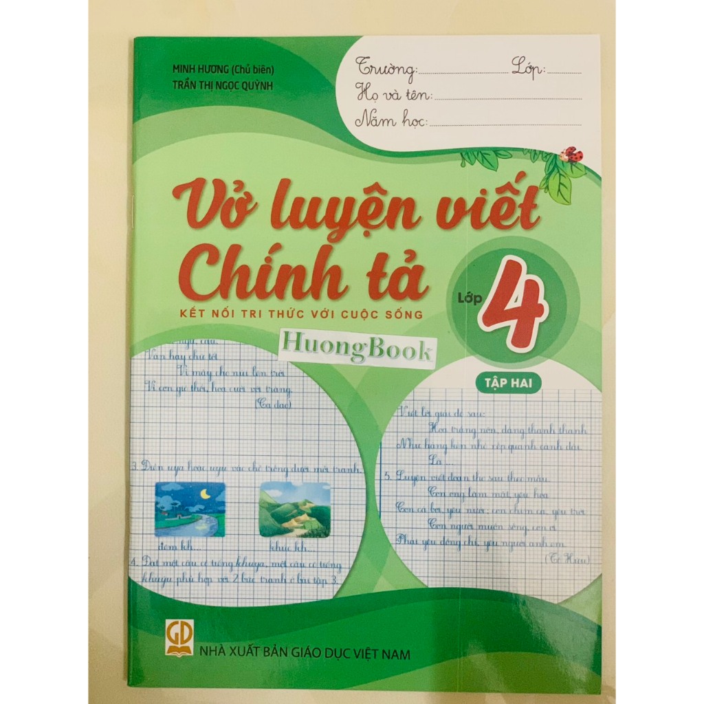 Sách - Combo Vở Luyện Viết Chính Tả Lớp 4 tập 1+2 (Kết Nối) - 2023