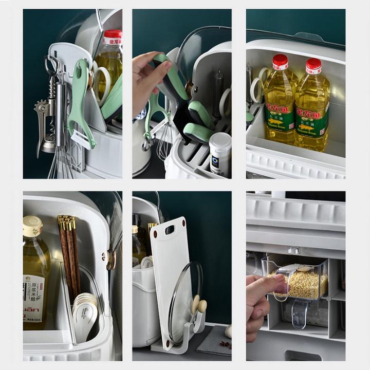 Kệ Đựng Gia Vị Để Bàn 2 Tầng Nhà Bếp SAVOUR LIFE