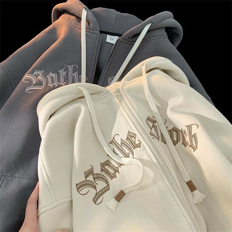 Áo Hoodie Áo Khoác Nỉ Hoodie Zip Hàng Quảng Châu Siêu Đẹp , Áo Khoác Nam Tay Dài Có Nón Thời Trang Hàn Quốc, Áo khoác hoodie zip nỉ thêu chữ TOMEIUHI