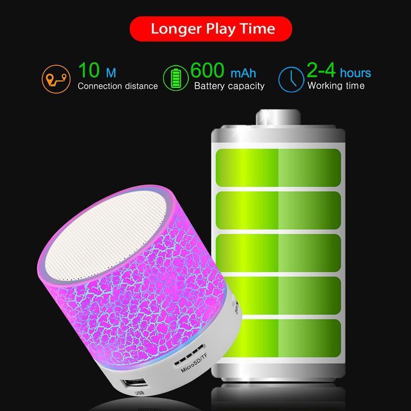 HOCO Loa bluetooth Không Dây Có Đèn LED Và Mic Cho Điện Thoại