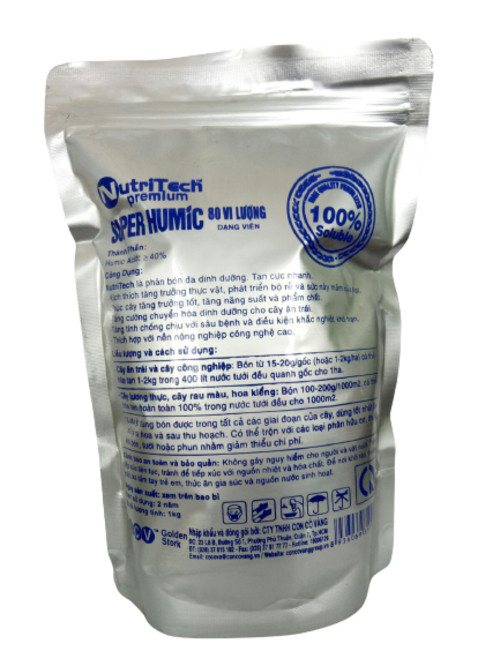 Phân bón Super Humic 80 vi lượng (1kg)