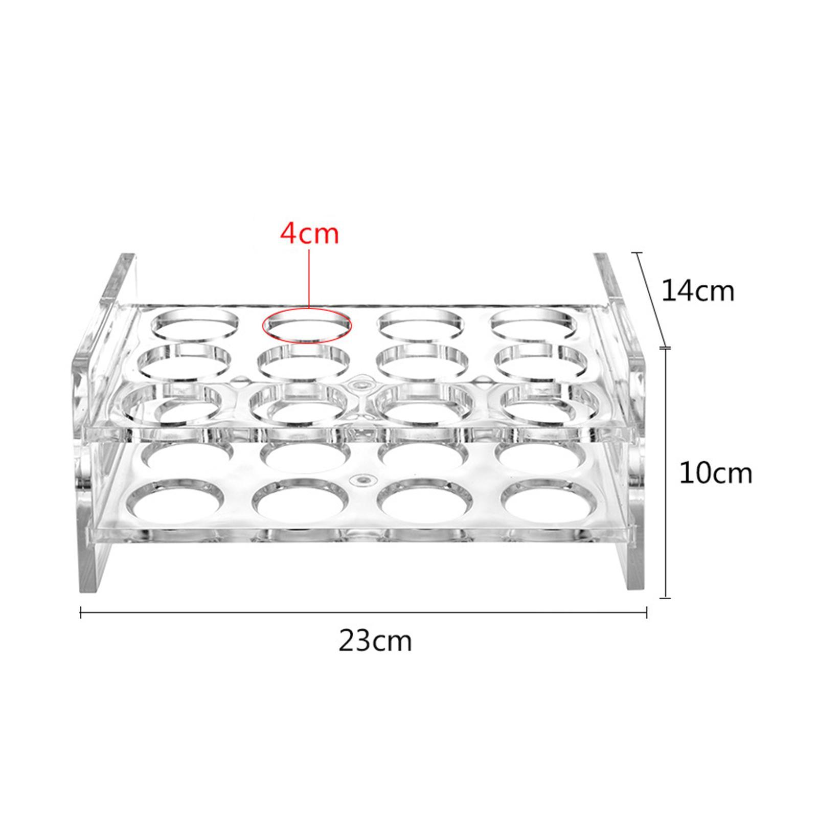 Acrylic Cup Rack Durable Unique Drinkware Portable 12 Round Holes for Party