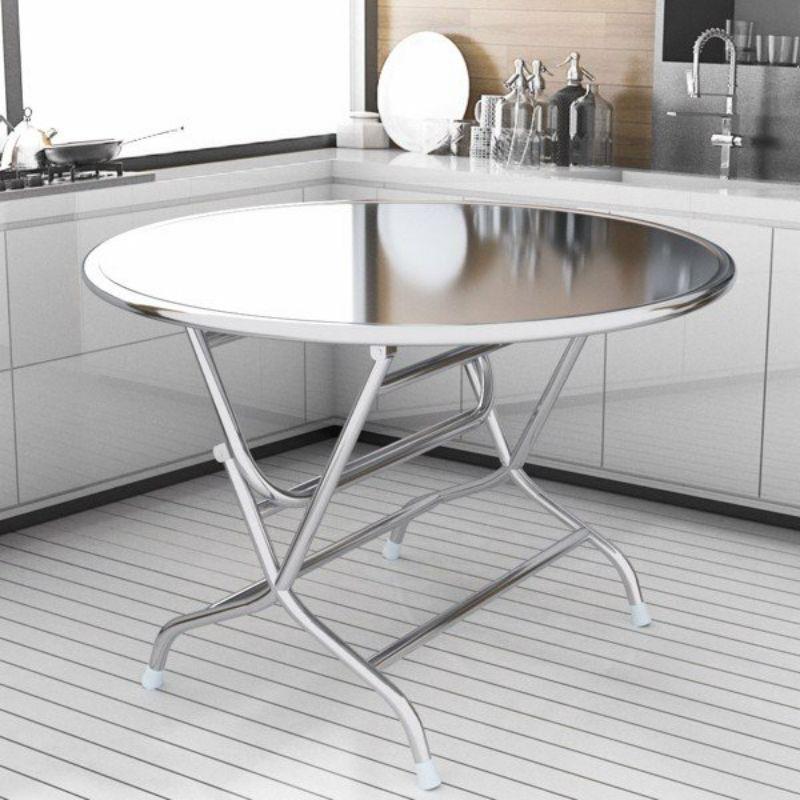 Bàn tròn INOX win cao cấp 80 cm