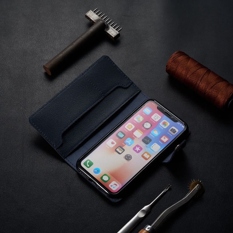 Bao Da dành cho iphone X/XS Da Bò Safiano