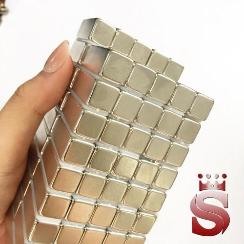 Nam châm bắt vít 2 lỗ kích thước 40x10x3mm lỗ vát 8x4mm
