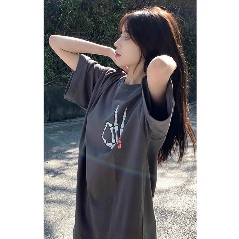 Áo Phông Đôi Cotton Tay Lỡ Hình Chữ Love Đơn Giản Thoáng Khí, áo thun cặp đôi