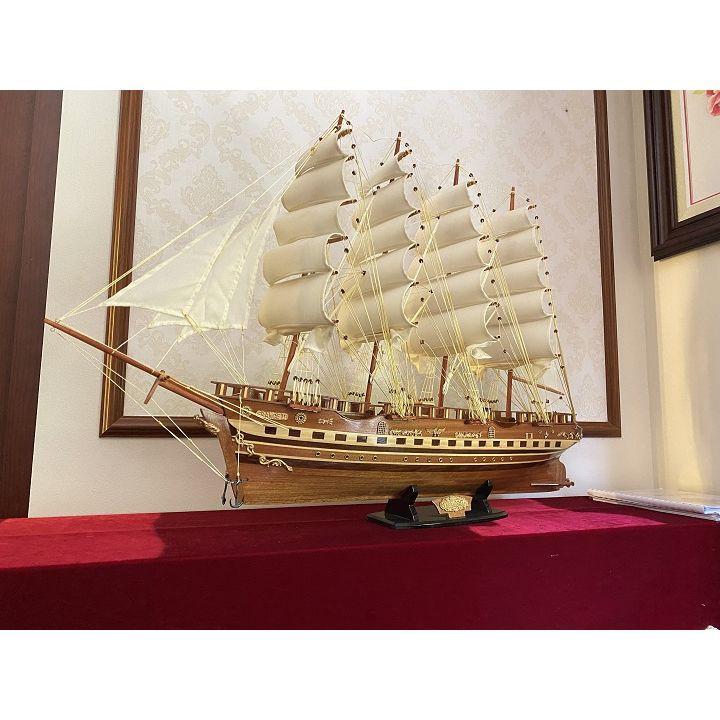 Mô Hình Thuyền Buồm FRANCE Dài 100cm Gỗ Căm Xe