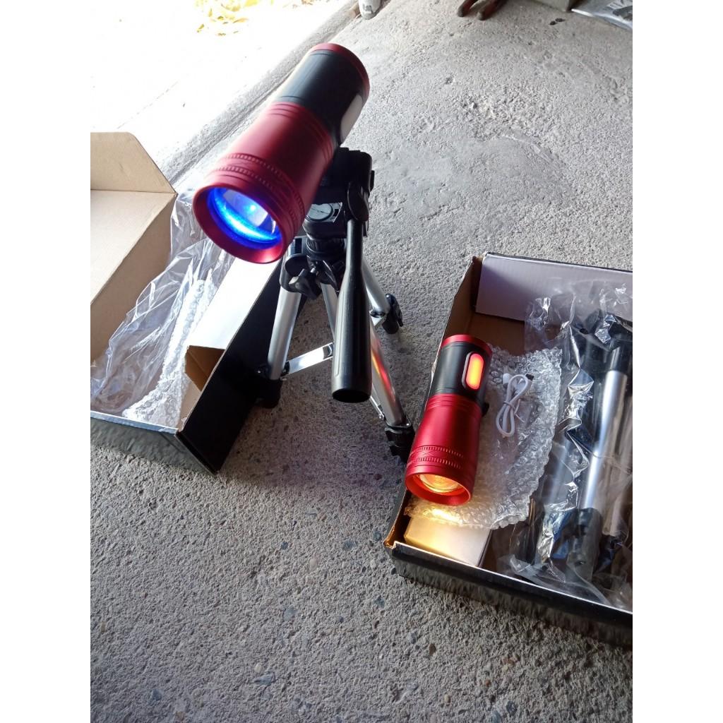 Đèn soi phao 4 bóng 4 chế độ cùng đèn bên cạnh soi mồi chuyên dùng câu cá ban đêm  -MN01