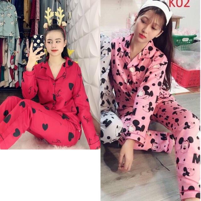 Đồ bộ PIJAMA KATE TAY DÀI QUẦN DÀI FORM RỘNG