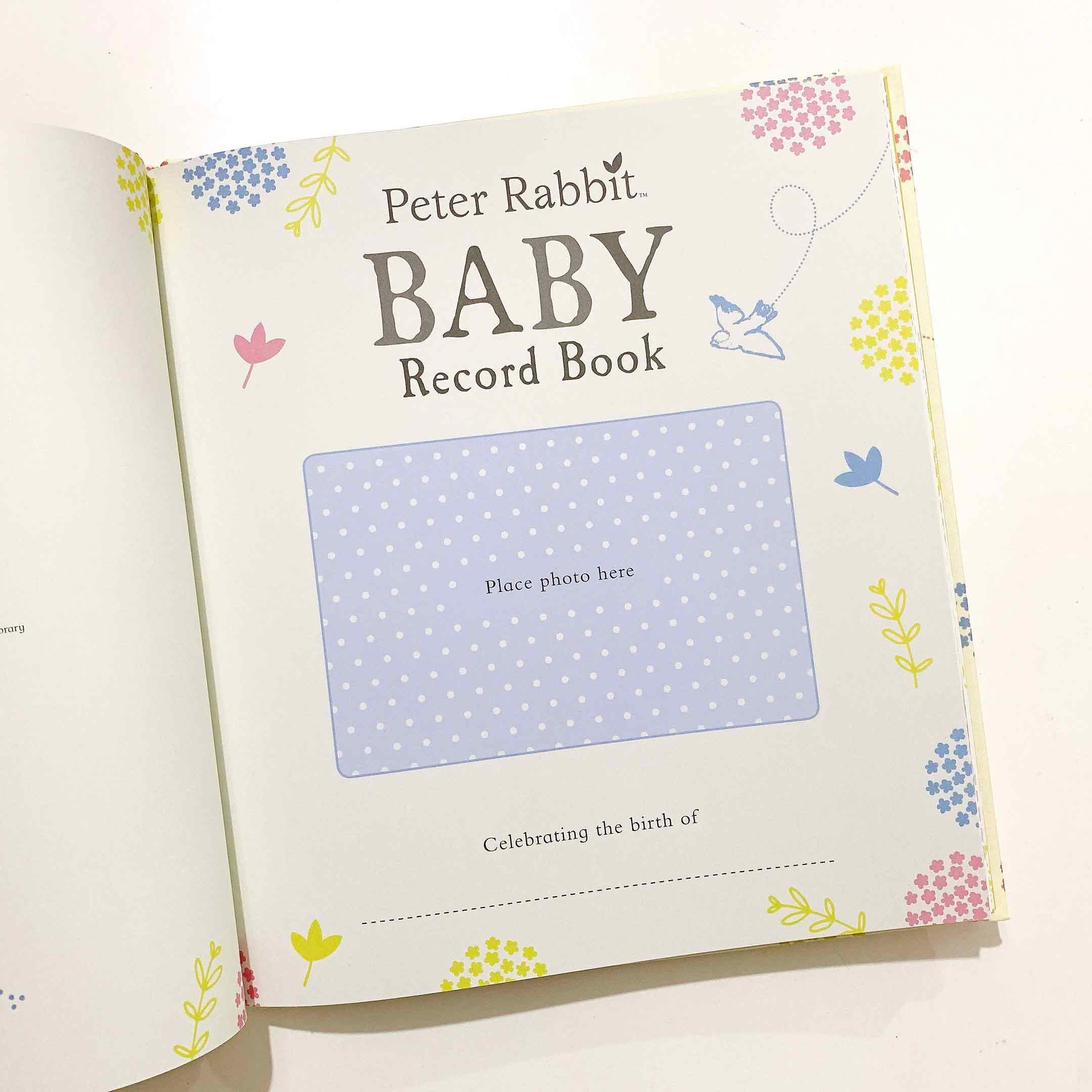 Peter Rabbit Baby Record Book