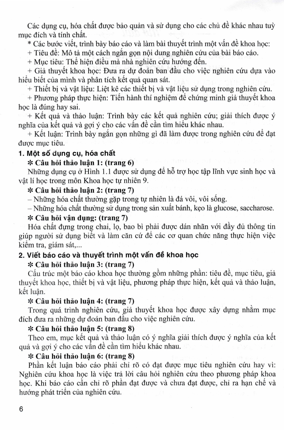 Hướng Dẫn Trả Lời Câu Hỏi Và Bài Tập Khoa Học Tự Nhiên 9 (Dùng Kèm SGK Chân Trời Sáng Tạo) - HA