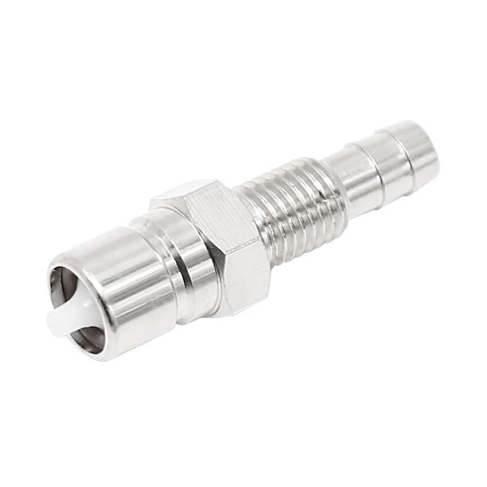 Fuel Line Connector 1 Pair Male Thread Lightweight Black Outboard Fuel Connector 6 AN Female to 5/16" Fuel Pipe Connector