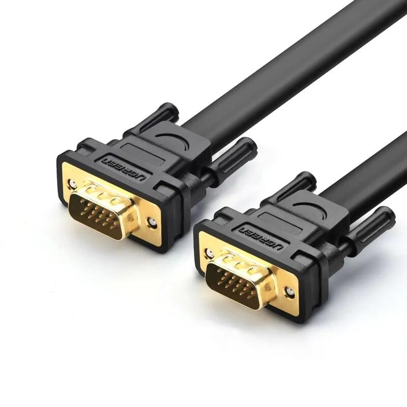 Ugreen UG11668VG105TK 5M màu Đen Cáp tín hiệu 2 đầu VGA cáp dẹt - HÀNG CHÍNH HÃNG