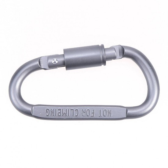 Móc khóa Carabiner Hình Chữ D Chất Liệu Hợp Kim Nhôm Cao Cấp Rất Cứng Và Siêu Bền - Hàng Nhập Khẩu