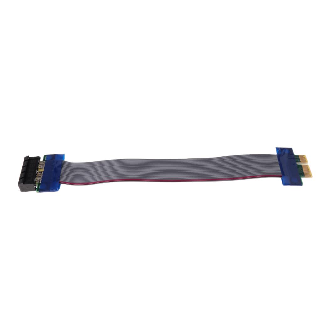 PCI-E 1X Riser Card Extender Cable Ribbon Flexible Cables Adapter Cord