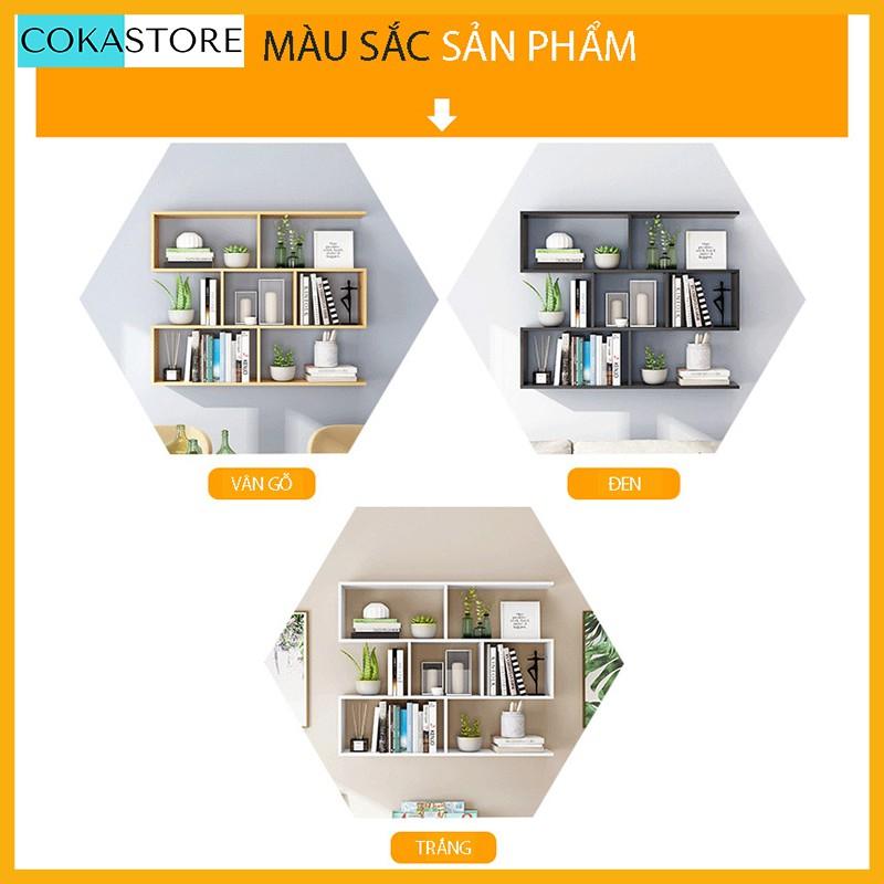 Kệ Sách Gỗ Treo Tường 4 Tầng Đơn Giản Mà Đẹp, Kích Thước Đa Dạng, Có Nhiều Màu Sắc , Kèm Phụ Kiện