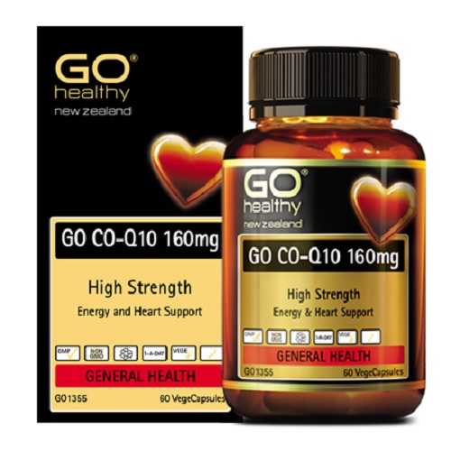 Viên uống bổ tim nhập khẩu chính hãng New Zealand GO CO Q10 160mg (60 viên) giảm quá trình lão hóa tim mạch, giảm nguy cơ tai biến tim mạch, giảm cholesterol máu, điều hòa huyết áp, tăng miễn dịch và giúp cơ thể khỏe mạnh