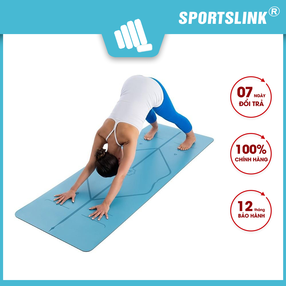 Thảm tập yoga định tuyến PU Sportslink Liforme 4.2mm