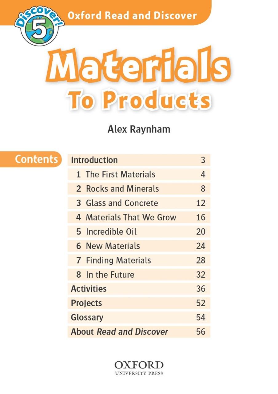 Oxford Read and Discover 5 Materials To Products